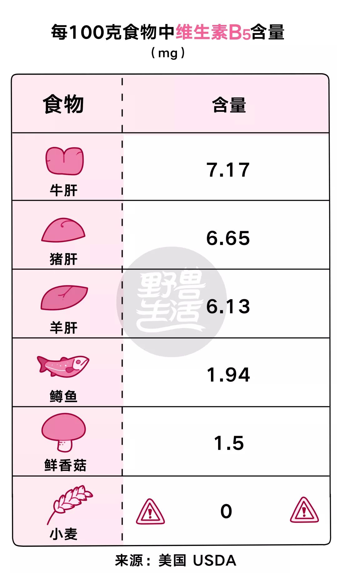 八种维生素B功效及膳食参考摄入量